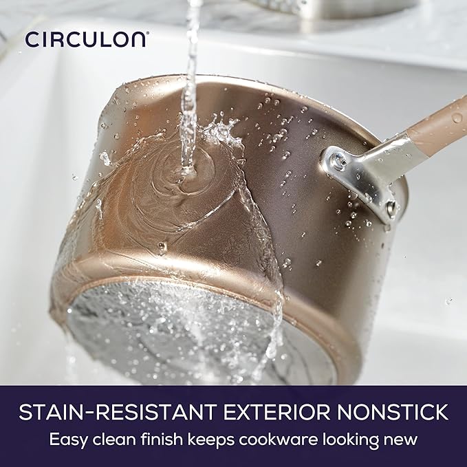 Circulon Premier Professional Hard Anodized Nonstick Cookware Induction Pots - Image 5