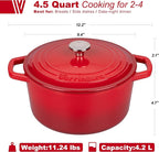 VORRINGARD Enameled Cast Iron Dutch Oven Pot - Image 2