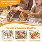 Homikit 1 Pack Baking Sheet, 10 x 8 Inch Stainless Steel Cookie Tray Set - Image 8