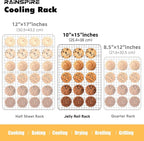 Oven-Safe Dishwasher-Safe 100% 304 Stainless Steel Cooling Rack 10" x 15" Heavy - Image 2