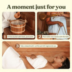 Red Cedar Sauna Bucket and Ladle Set 6L - Image 5
