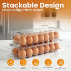 Utopia Home Egg Container With Lid and Handle - Image 4