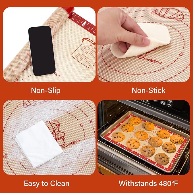 Non-Slip Silicone Baking Mat - Image 4