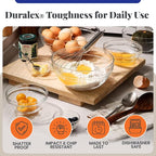 Duralex Le Gigogne Glass Mixing Bowl Set – 9-Piece Clear Stackable Prep Bowls - Image 4