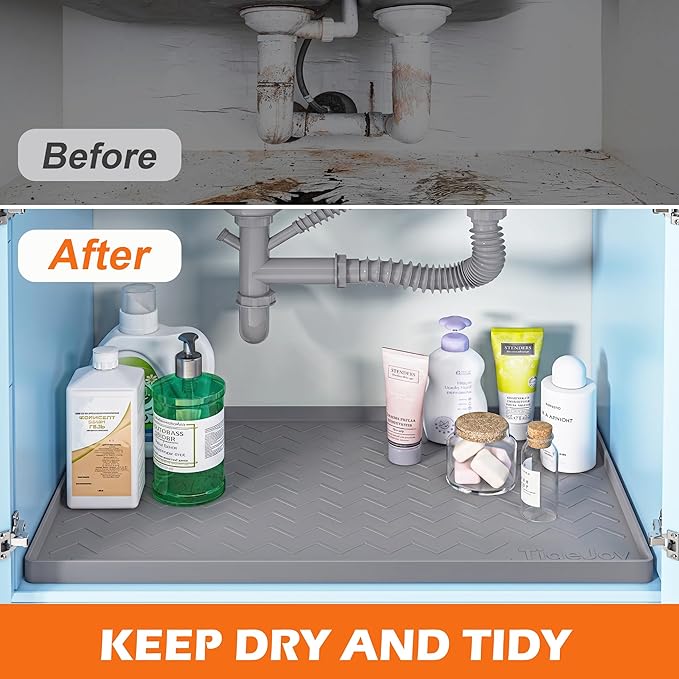 TigeJoy 37" x 22" Under Sink Mats - Image 5