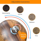 Wooden Salt and Pepper Grinder Set:Pepper Grinder Manual, Adjustable Coarseness - Image 2