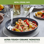 GreenPan Valencia Pro Ceramic Nonstick 10” & 12” Frying Pan Skillet Set - Image 6