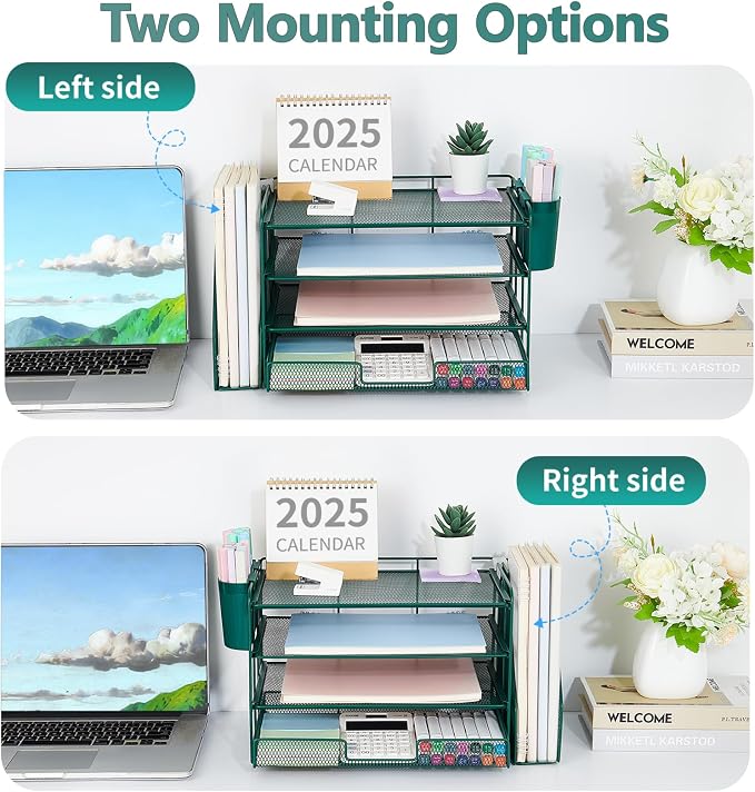 OPNICE Desk Organizer, 4-Tier Desktop File Organizer - Image 2