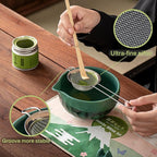 Clay&Fire Matcha Whisk Set，9 Pcs Ceramic Matcha Set, 15 OZ Matcha Bowl - Image 3