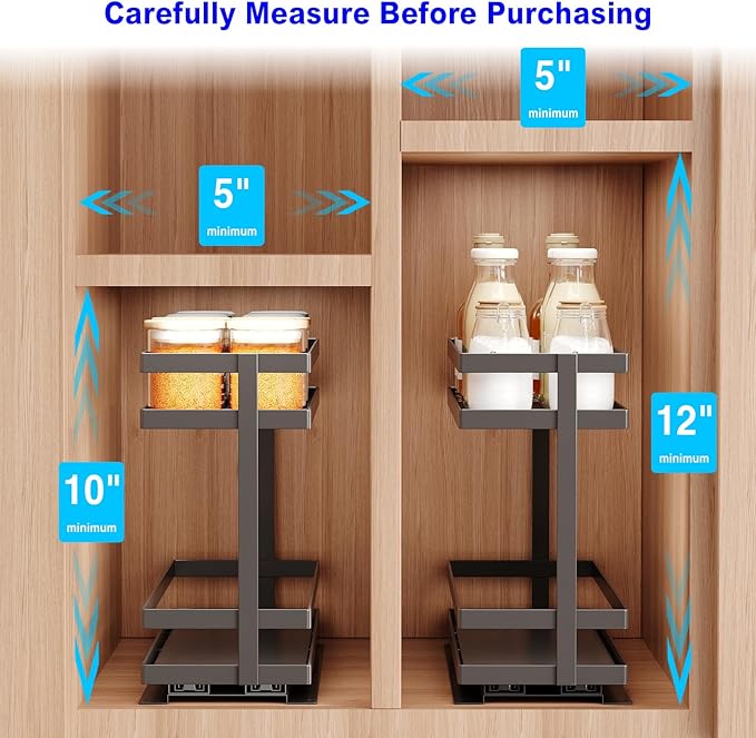 Mustorn Pull Out Spice Rack Organizer - Image 9