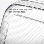 Cedilis 2 Pack Large Stainless Steel Colander Strainer, 6 Quart Mesh Vegetable - Image 4