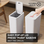 N. NETDOT 3 Pack 2.6 Gallon / 10L Bathroom Trash Can - Image 5
