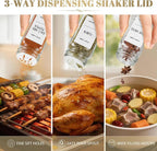 ZEHIQ 12Pcs 4oz Square Glass Spice Jars - Image 6