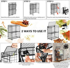 DTUQYX Spice Rack Organizer for Countertop, 3-Tier Large Capacity Foldable - Image 8