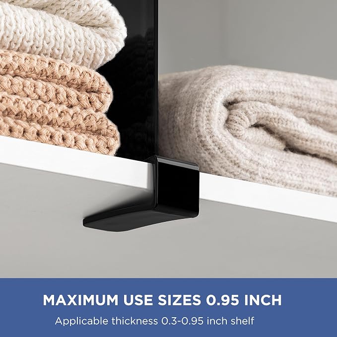 HBlife 6 Black Shelf Dividers, Vertical Purse Organizer - Image 7