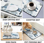 Dish Drying Mat for Kitchen Counter 2 Pack - Image 6