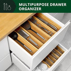 ROYAL CRAFT WOOD Luxury Bamboo Kitchen Drawer Organizer - Image 8