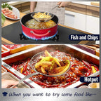 Hiware Solid Stainless Steel Spider Strainer Skimmer Ladle - Image 5