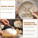 Bread Making Tools Set of 7, Including Silicone Pastry Mat, Round Baking Mat - Image 2