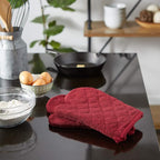 DII Basic Terry Collection 100% Cotton Quilted, Oven Mitt, 2 Piece - Image 5
