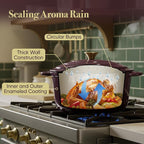 4.5 Quart Dutch Oven Pot with Lid, Non Stick Enameled Cast Iron Dutch Oven - Image 7