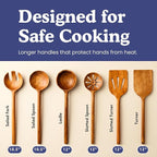 Non-Toxic Cooking Utensils – 6-Piece Kitchen Utensils Set, Glue-Free & - Image 5