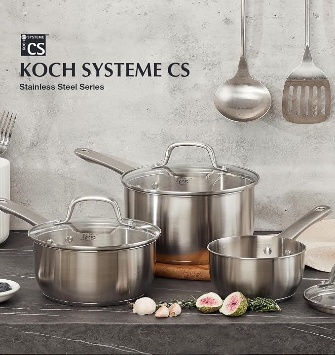 KOCH SYSTEME CS 1 Quart Stainless Steel Saucepan, 1 Quart Saucepan - Image 7