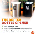 Pop-the-Top Beer Bottle Opener: Automatic Bottle Cap Opener, Push Down Pop Off - Image 4