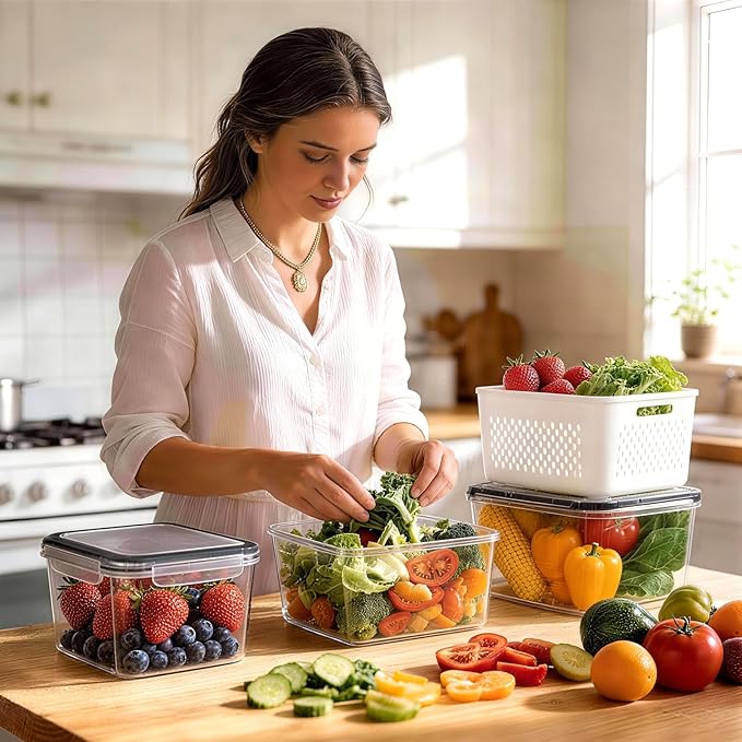 HOMETALL 5 Pack Fruit Storage Containers - Image 8