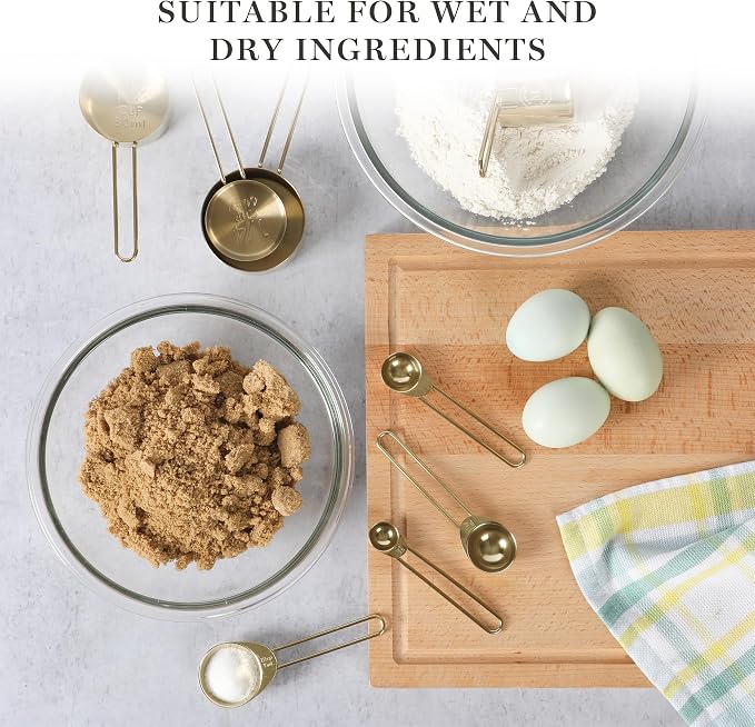 Martha Stewart Richburn 4-Piece Gold Stainless Steel Measuring Spoons Set – - Image 3