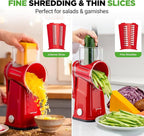 NutriChef 5 in 1 Cheese Grater & Shredder | 5 Different Blades - Image 4
