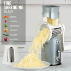 Zulay Kitchen Rotary Cheese Grater 5 Blade Cheese Shredder - Image 6