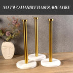 Koville African Genuine Marble Paper Towel Holder Countertop, - Image 6