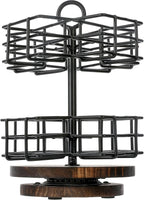 MyGift 8 Compartment Tea Bag Organizer Carousel, Coffee Station Storage Caddy - Image 6