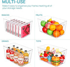 Vtopmart 6 PCS Clear Plastic Storage Bins, Pantry Organizer Containers - Image 5
