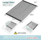 Ohuhu Over The Sink Dish Drying Rack, 20.5" W x 13.1" L Rolling Dish Drainer - Image 2