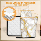 Marble Oven Mitts and Pot Holders Set - Image 3