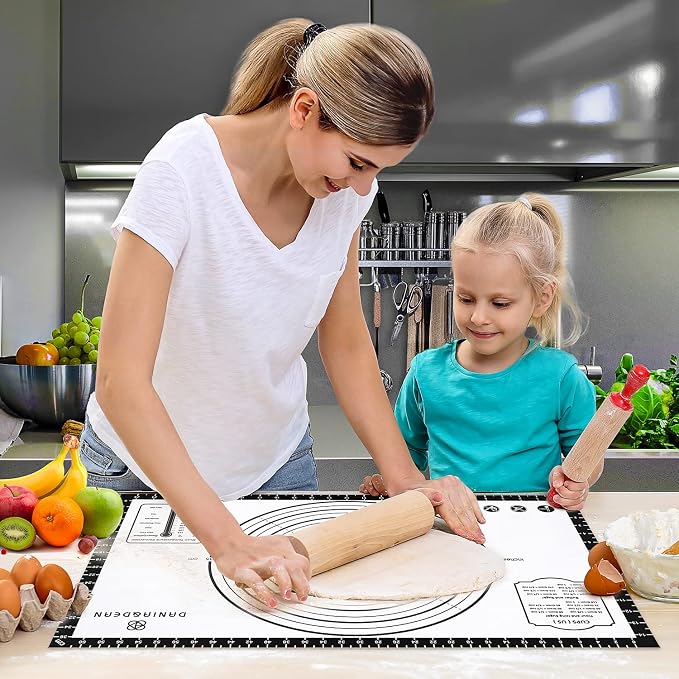 Silicone Baking Pastry Mat, Non-slip Food Grade Dough Rolling Mat - Image 7