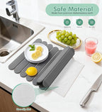 Large Stone Dish Drying Mat for Kitchen Counter, Quick Dry Diatomaceous Earth - Image 3