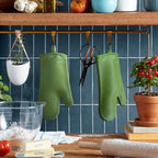 KITCHENAID Ribbed Soft Silicone Oven Mitt 2-Pack Set - Image 2