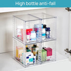 Vtopmart 4 Pack Clear Stackable Storage Drawers, 9.7" High Plastic Organizers - Image 6