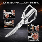 Heavy Duty Kitchen Shears for Bone Cutting, 2 Pack Ultra Sharp Poultry Scissors - Image 6