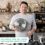T-Fal x Jamie Oliver Nonstick Coated Stainless Steel Pan 11-Inch, Induction - Image 5