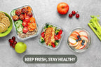 M MCIRCO 24-Piece Glass Food Storage Containers - Image 6