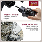 Elite Gourmet EG6201 Extra Deep 12"x12"x3.2" Scratch Resistant Dishwasher Safe - Image 3