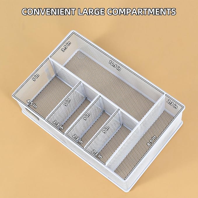 VIKEYHOME Paper Plate Organizer, Metal Silverware Caddy - Image 5