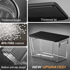 Heyuzb Pantry Organizers Storage, 2 Pack Large Clear Storage Bins - Image 6