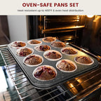 Terlulu 10-Piece Baking Pans Set, Bakeware Sets Nonstick, Baking Set - Image 4