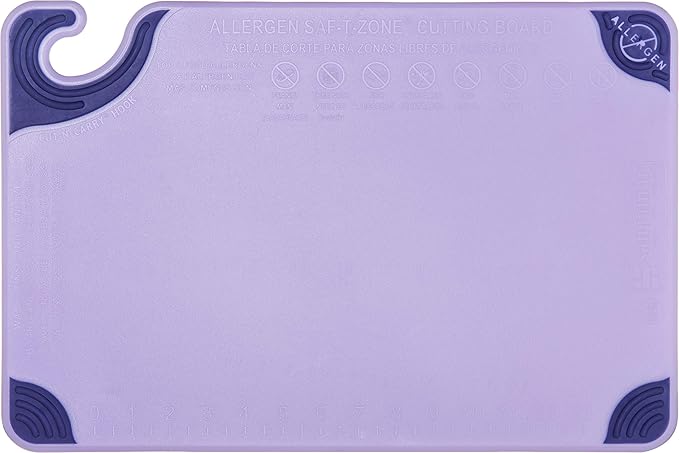 San Jamar Saf-T-Grip Plastic Cutting Board - Image 2