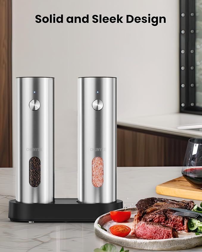 Electric Salt and Pepper Grinder Set - Image 7